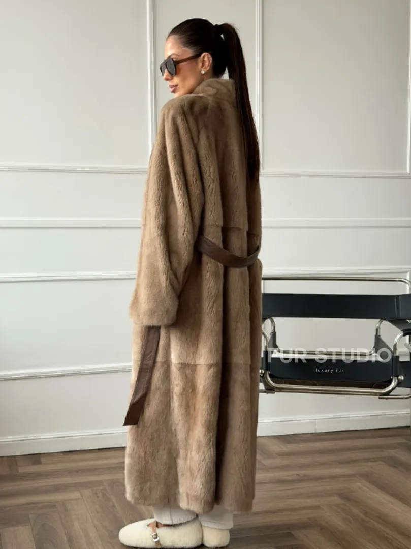 Норковое меховое пальто для женщин