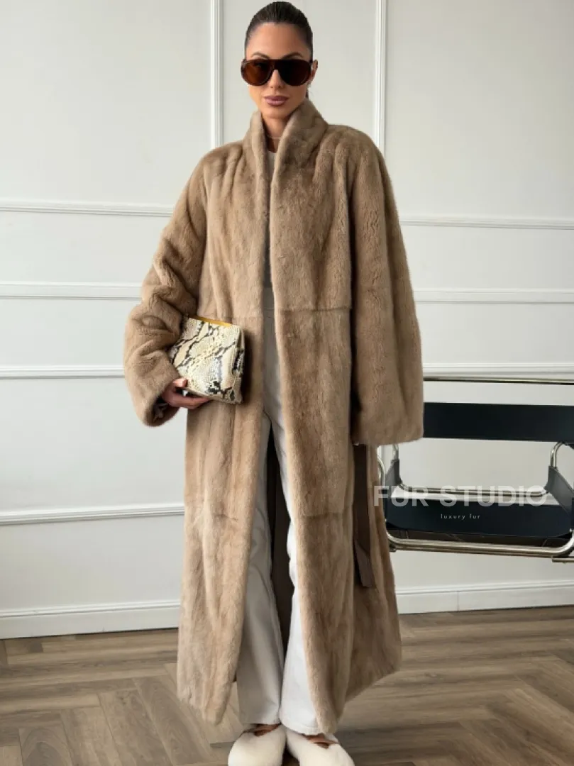 Норковое меховое пальто для женщин