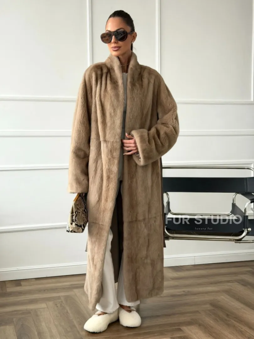 Норковое меховое пальто для женщин