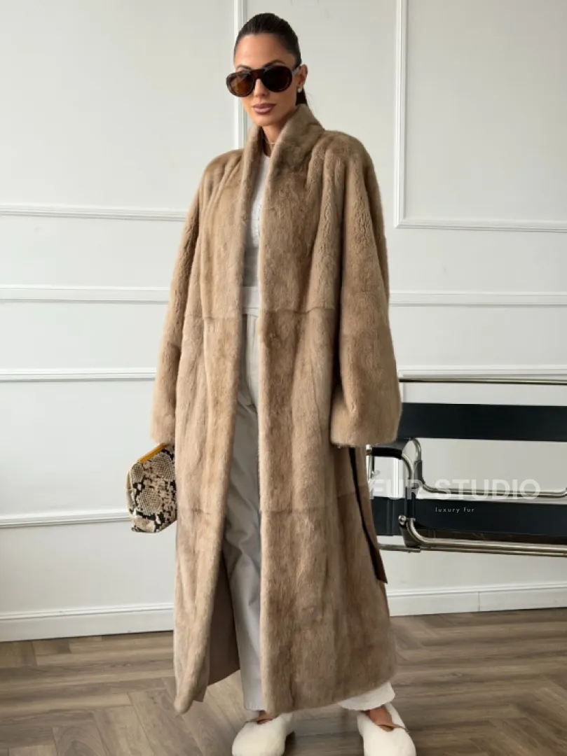 Норковое меховое пальто для женщин
