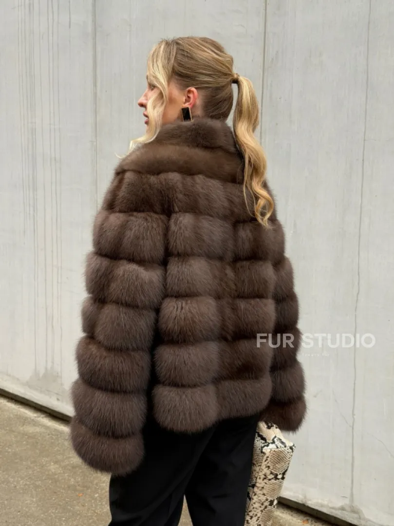 Меховой жакет из куницы