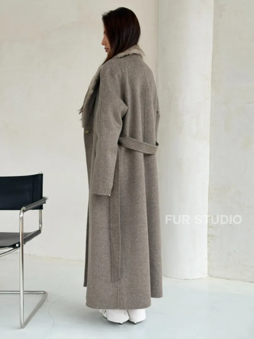 Пальто женское с норкой