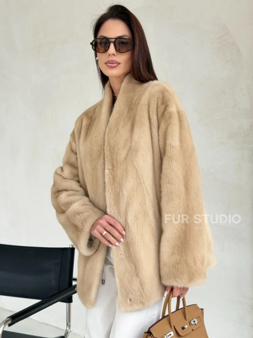 Жакет из натурального меха норки - Palomino