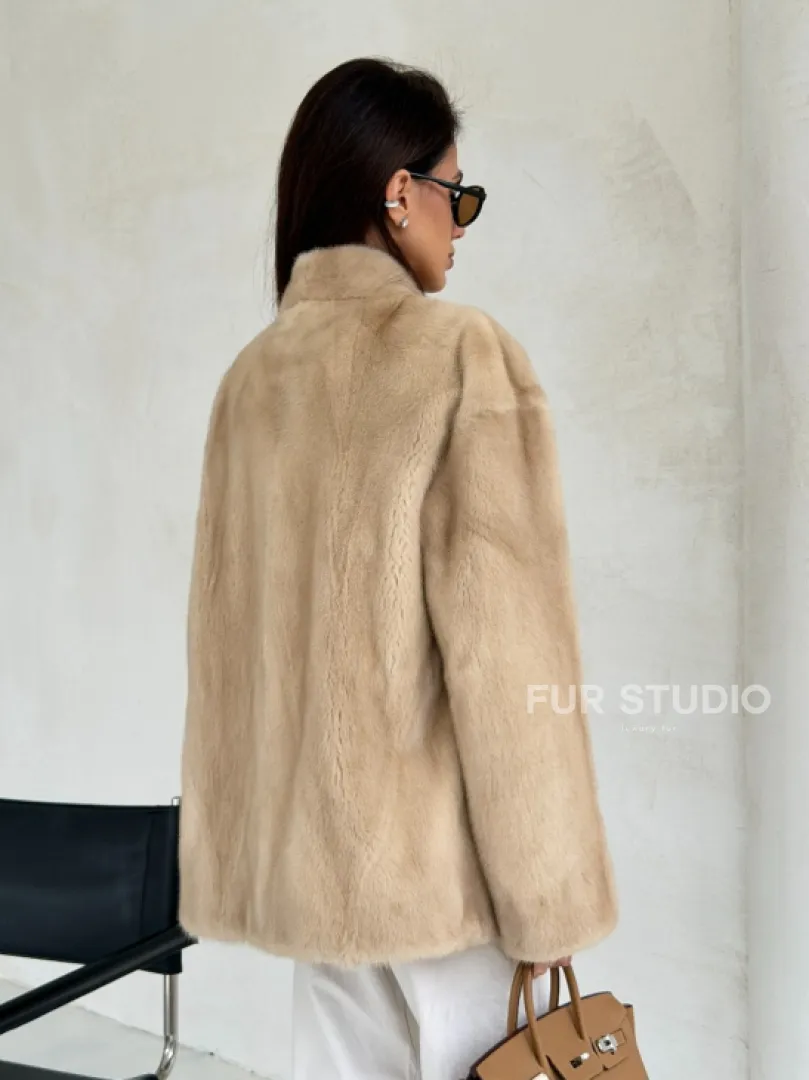 Жакет из натурального меха норки - Palomino