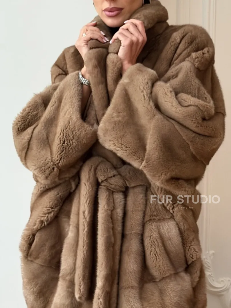 Норка пастель английский воротник летучая мышь