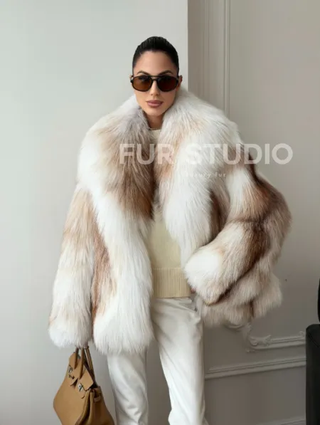 Шуба из меха Marble fox PREMIUM COLLECTION - фото 13