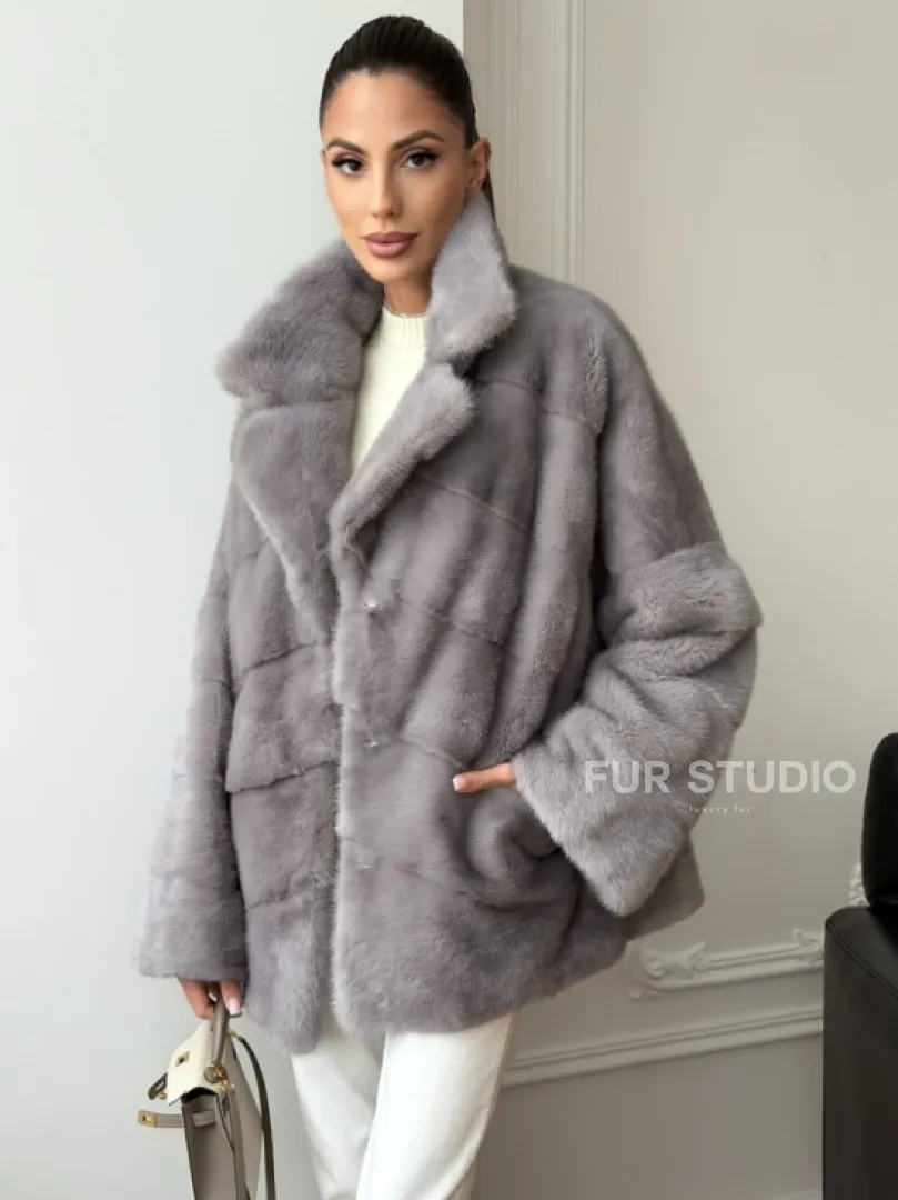 Полушубок норковый