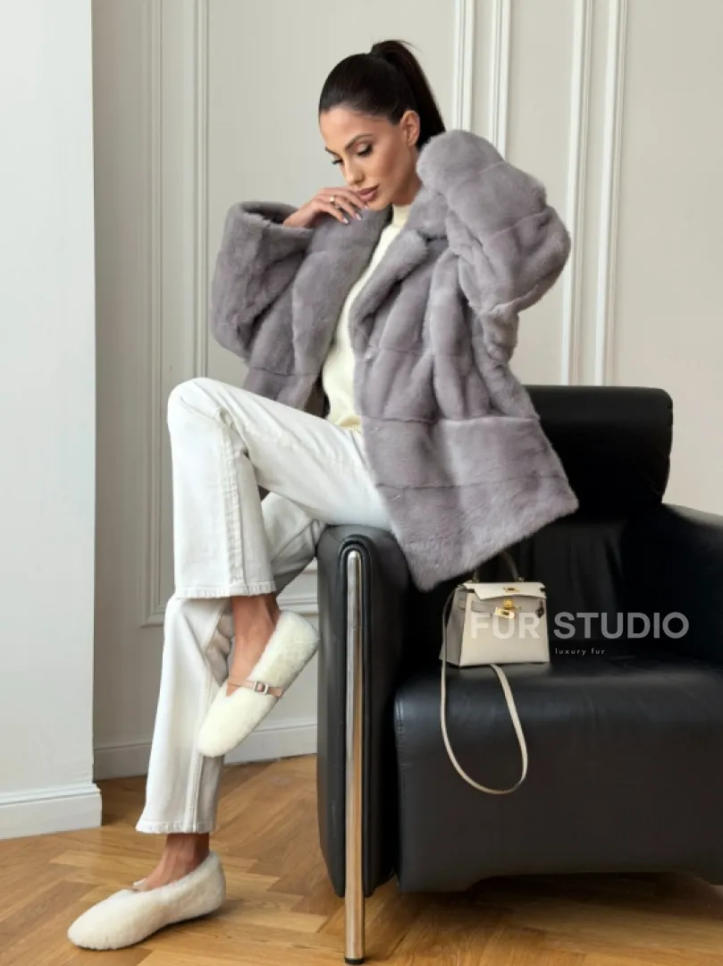 Полушубок норковый