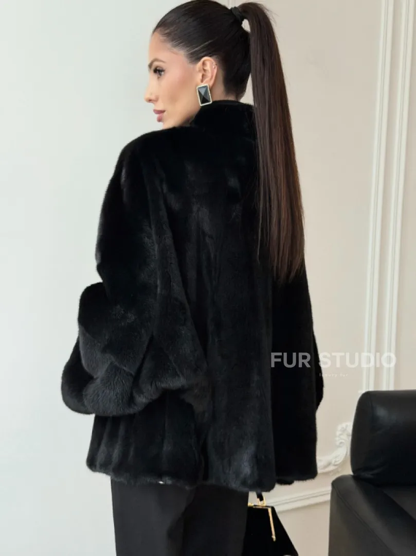 Норковая шуба из аукционного меха Saga Furs Mink