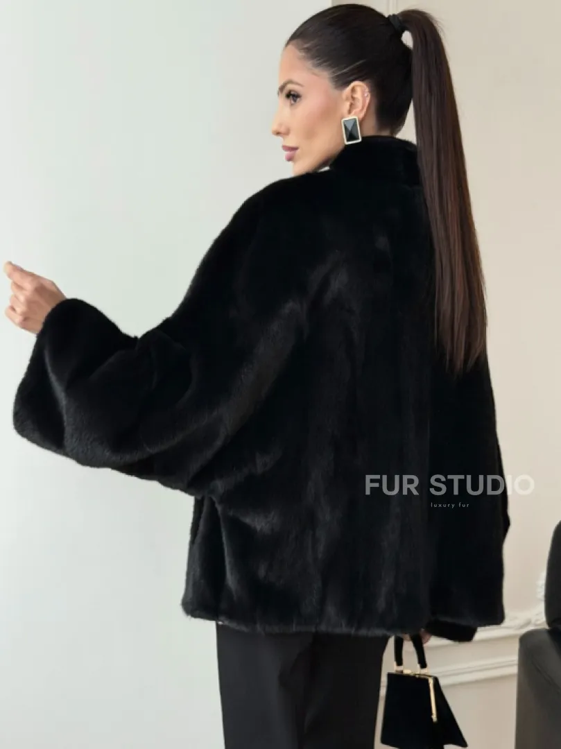 Норковая шуба из аукционного меха Saga Furs Mink