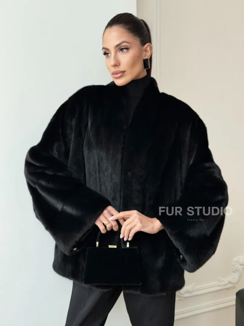 Норковая шуба из аукционного меха Saga Furs Mink