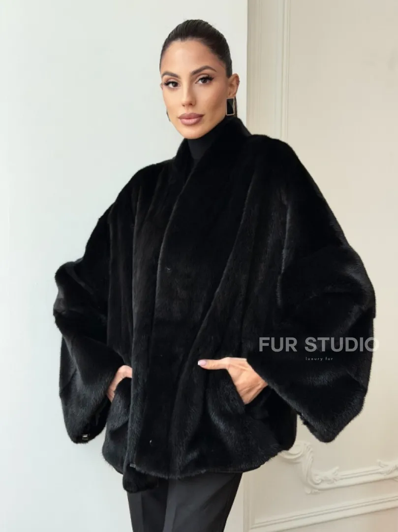 Норковая шуба из аукционного меха Saga Furs Mink