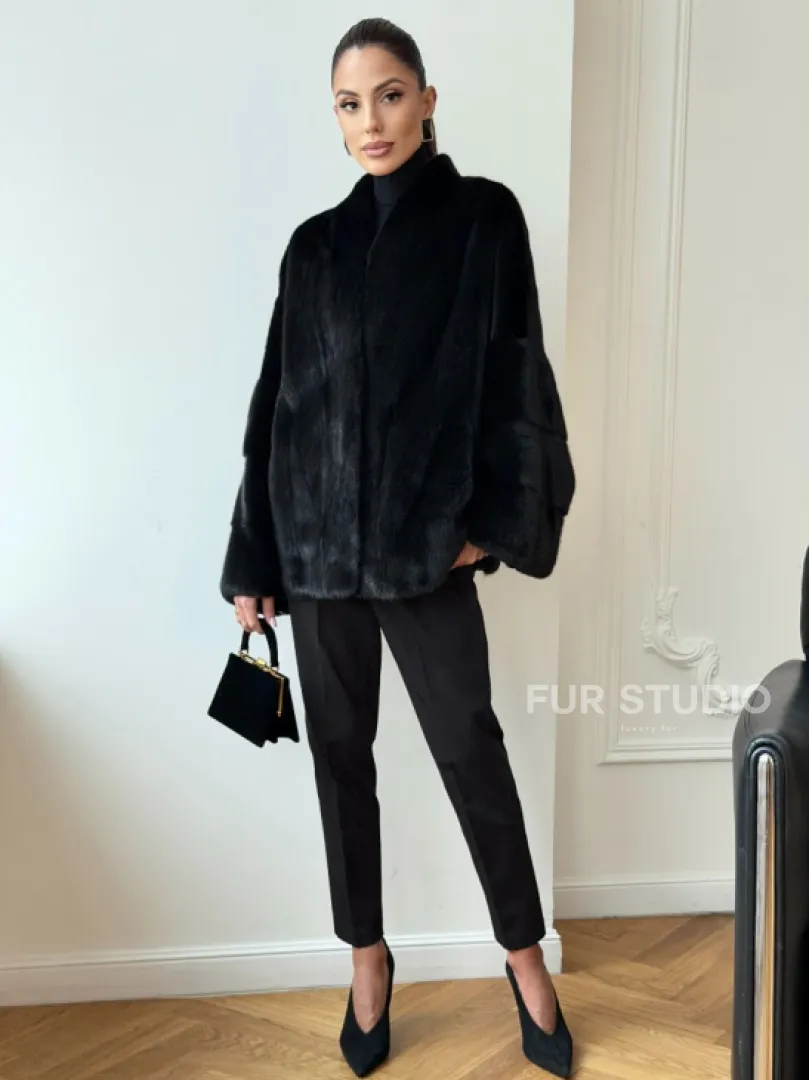 Норковая шуба из аукционного меха Saga Furs Mink