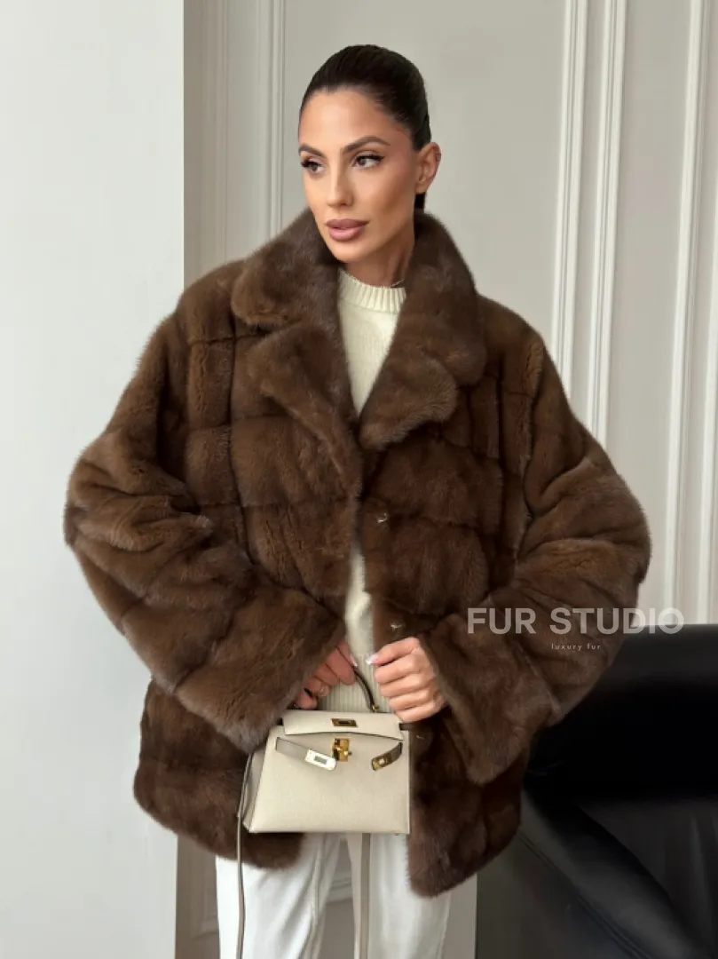 Норковый полушубок