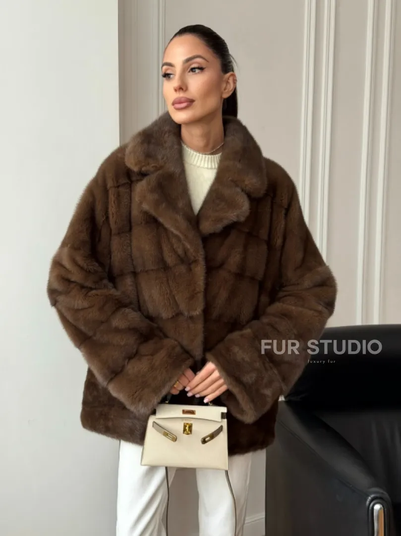 Норковый полушубок