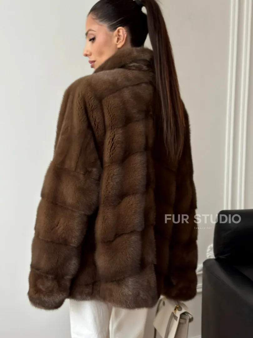 Норковый полушубок