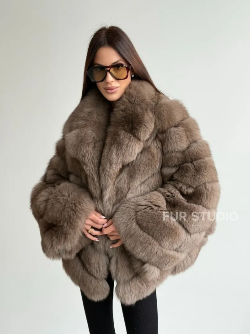 Шуба из меха финского песца