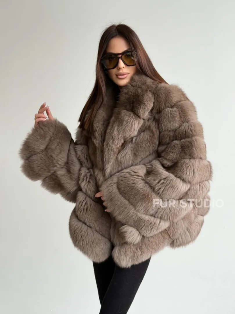 Шуба из меха финского песца