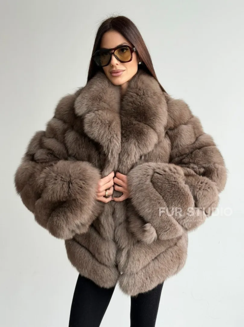 Шуба из меха финского песца