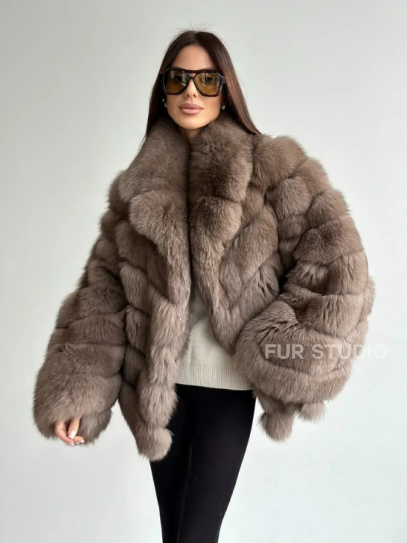 Шуба из меха финского песца