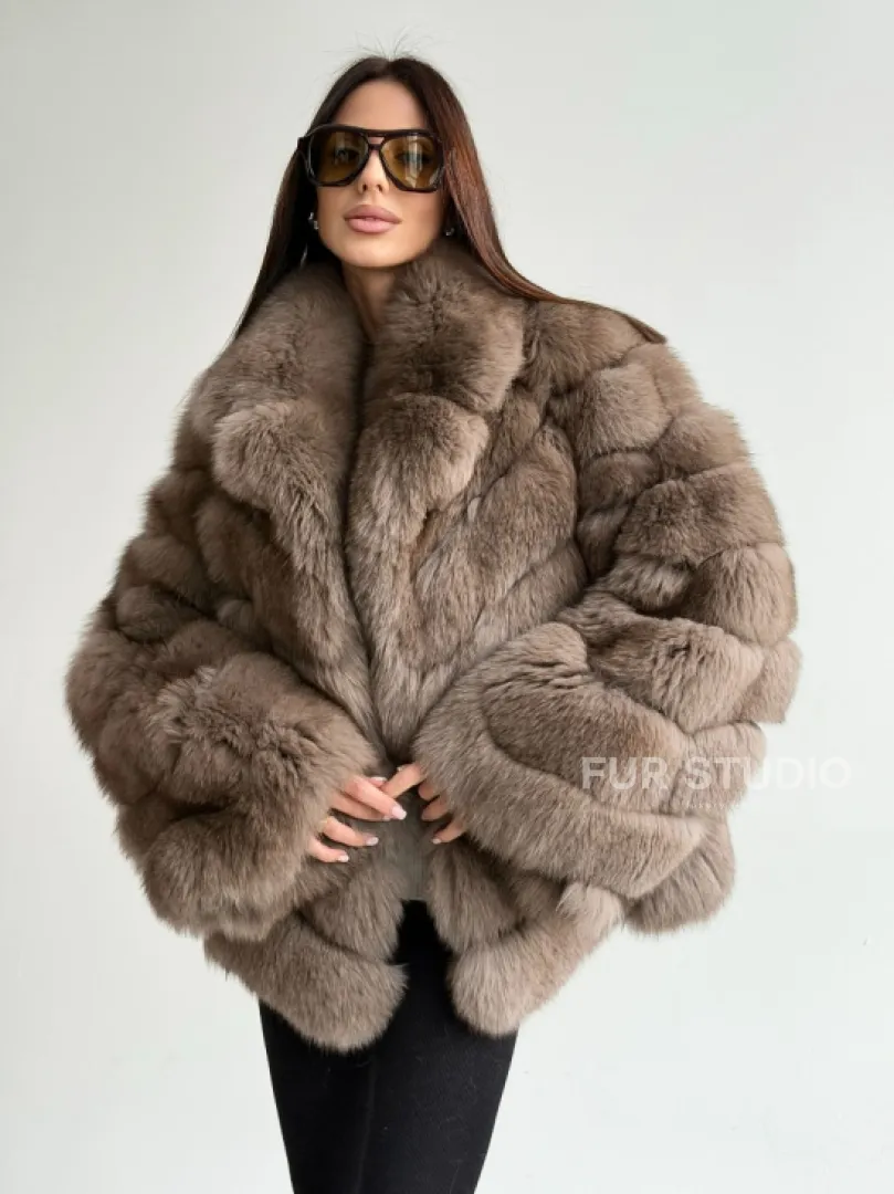 Шуба из меха финского песца