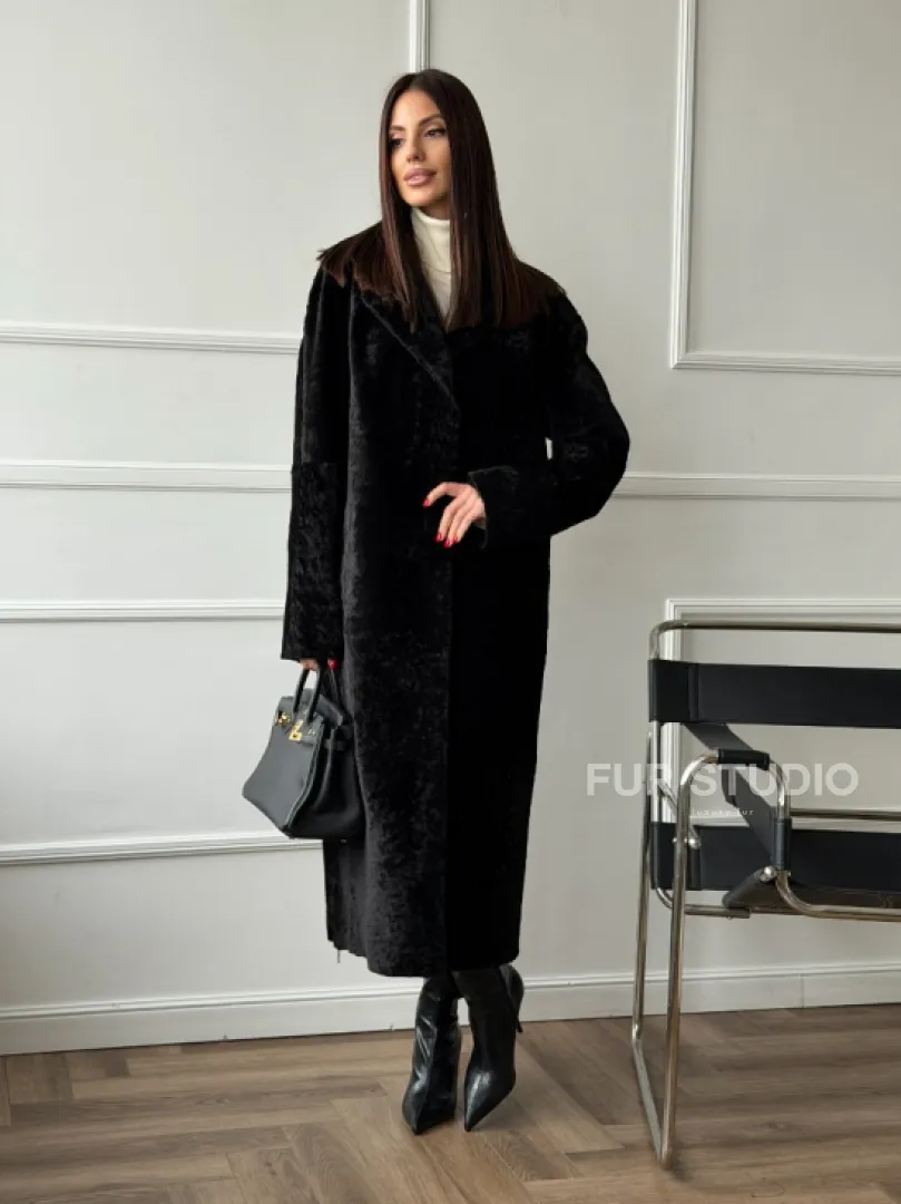 Дубленка из натуральной овчины астраган