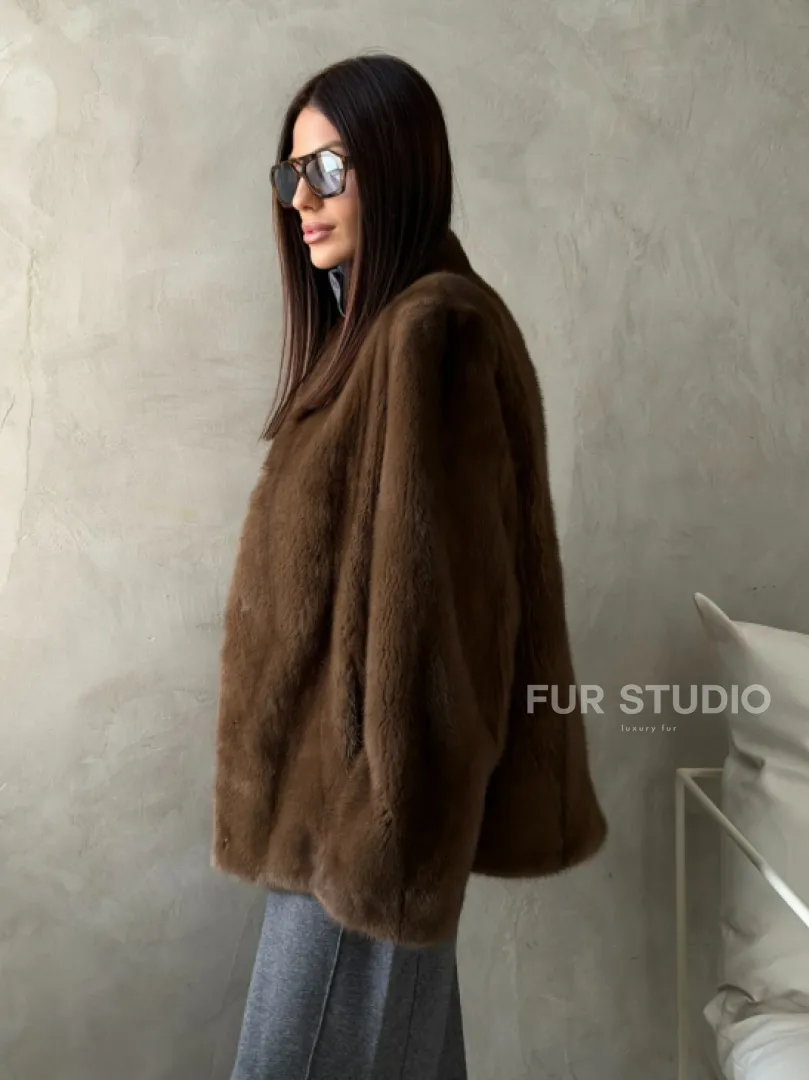 Шуба женская из меха норки