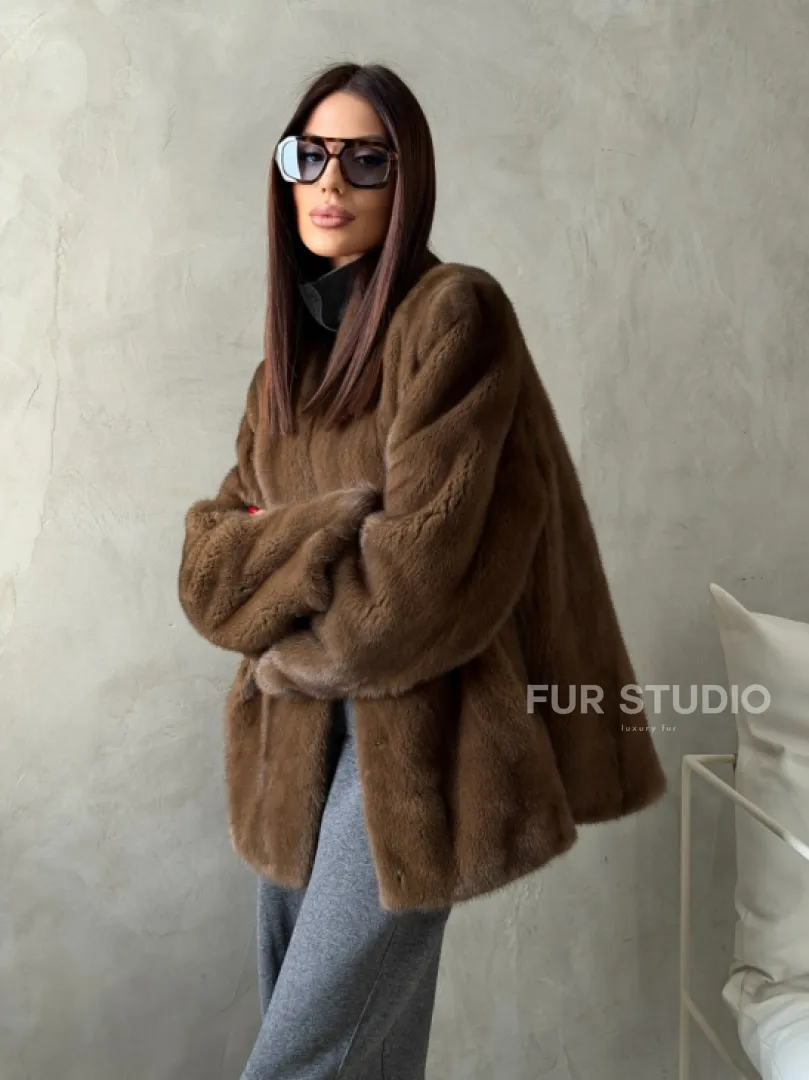 Шуба женская из меха норки