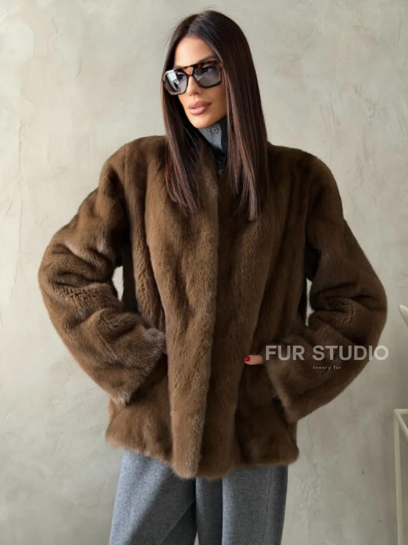Шуба женская из меха норки