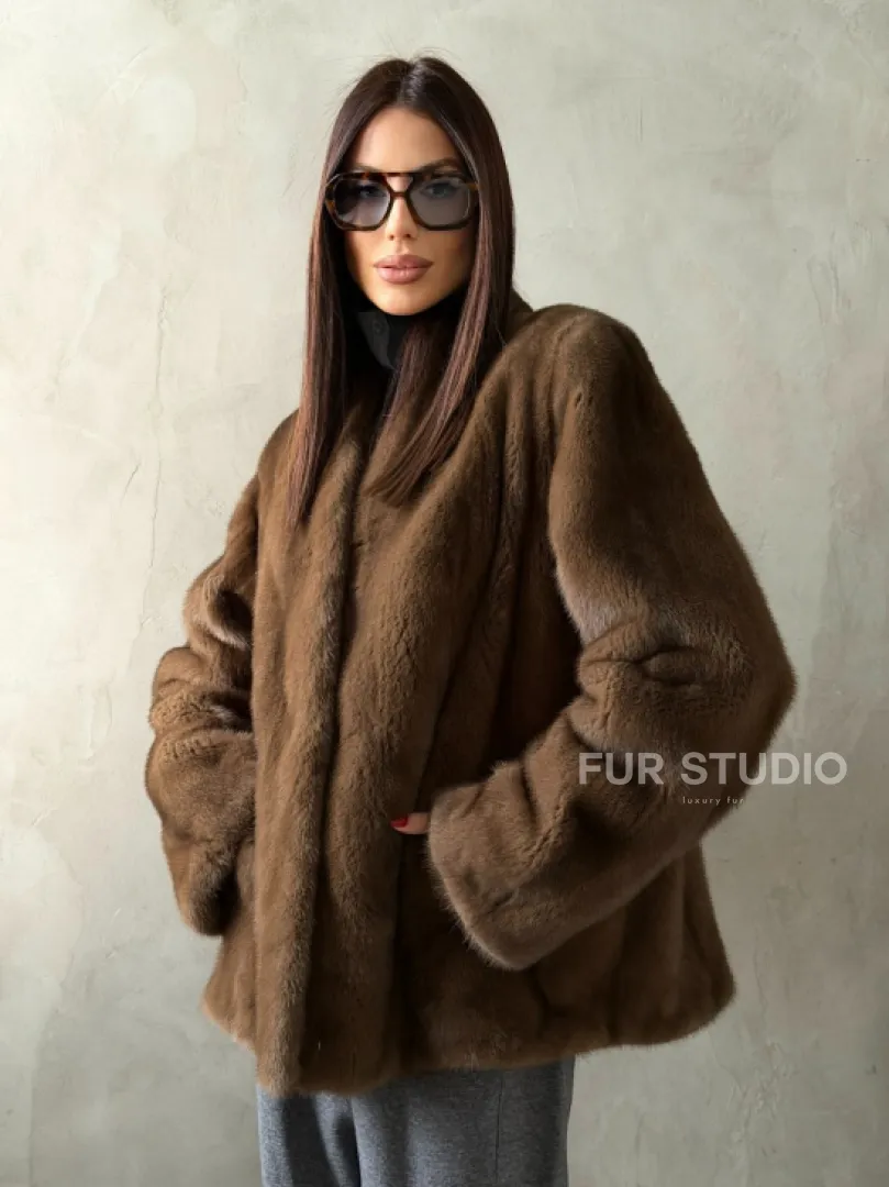 Шуба женская из меха норки