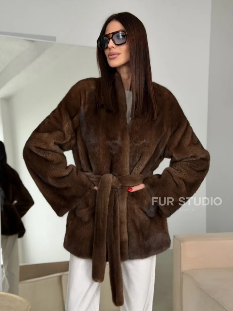 Модная норковая шуба 2026