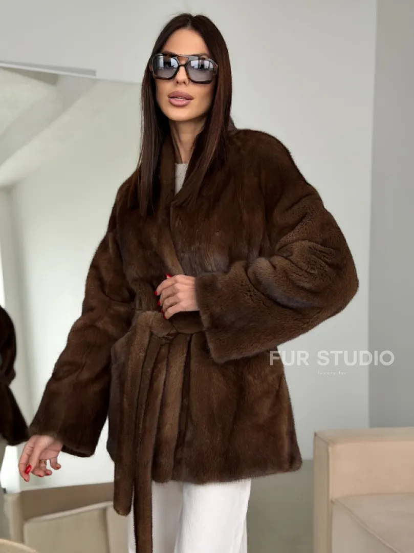 Модная норковая шуба 2026