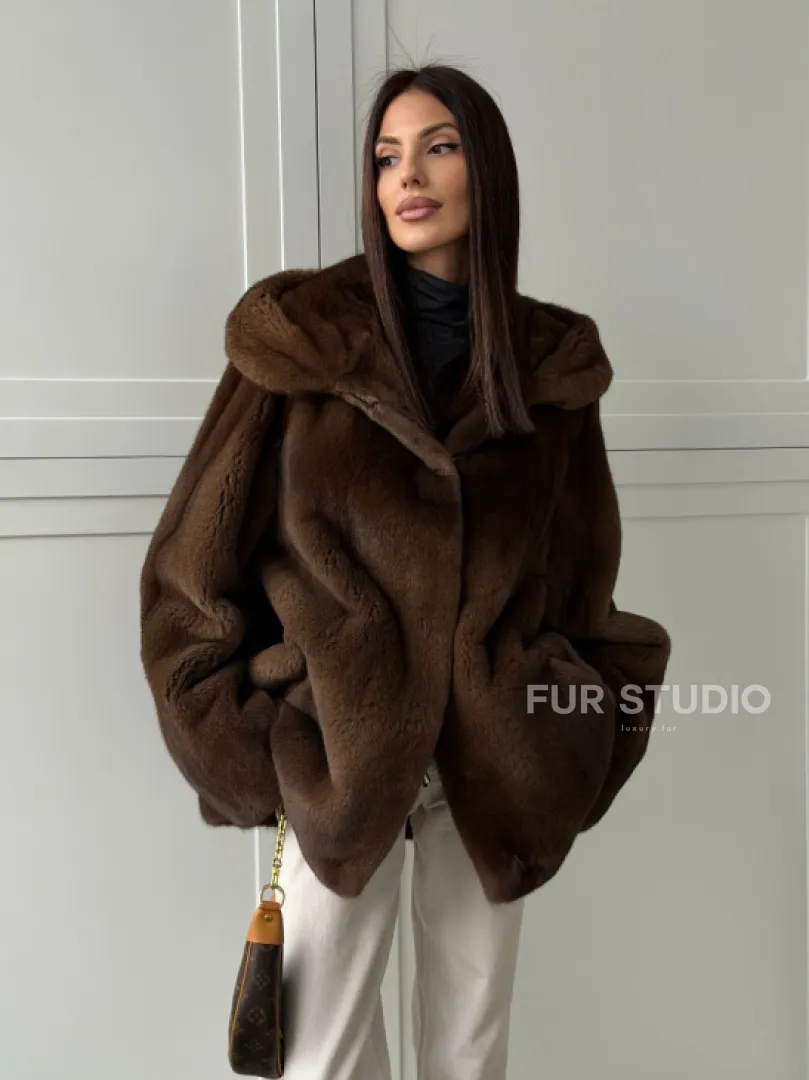 Автоледи с капюшоном из норки KOPENHAGEN FUR