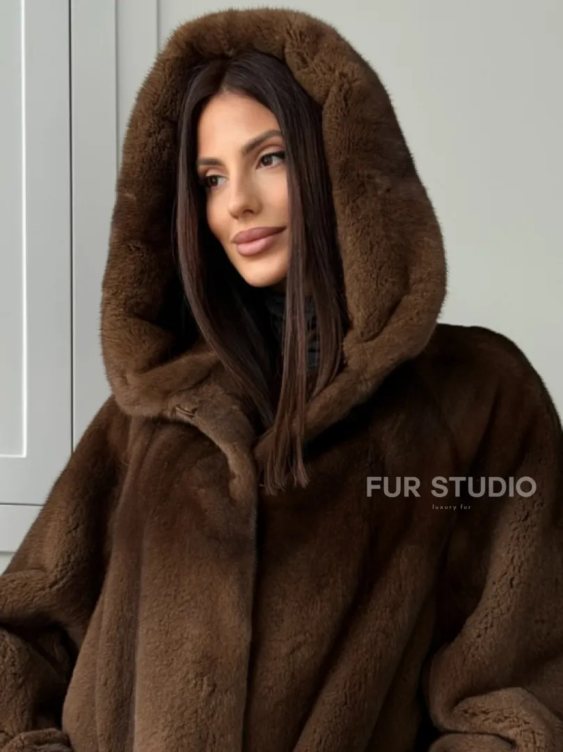 Автоледи с капюшоном из норки KOPENHAGEN FUR