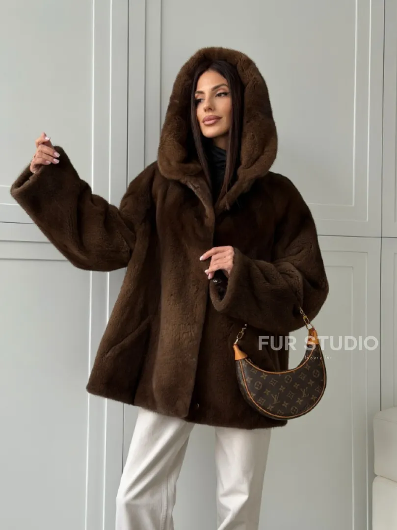 Автоледи с капюшоном из норки KOPENHAGEN FUR