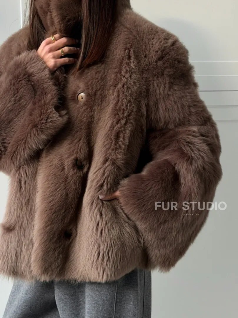 Дубленка из тосканы цвет taupe