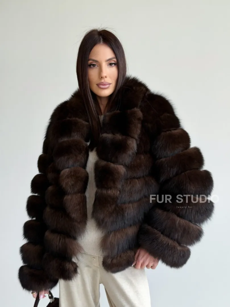 Шуба песцовая под соболь