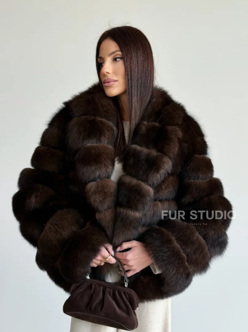 Шуба песцовая под соболь