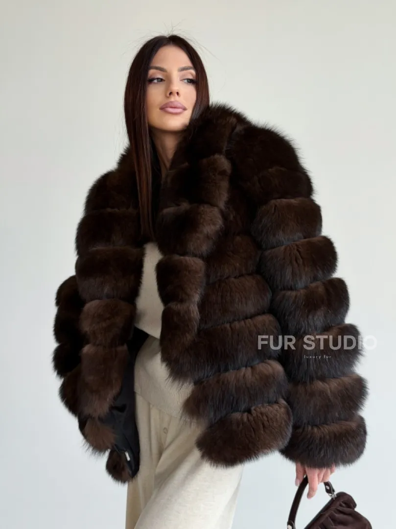 Шуба песцовая под соболь