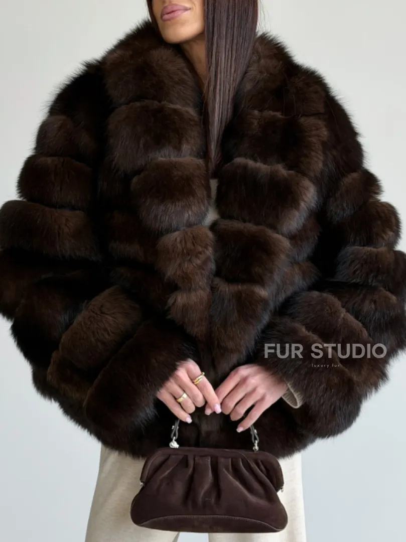 Шуба песцовая под соболь