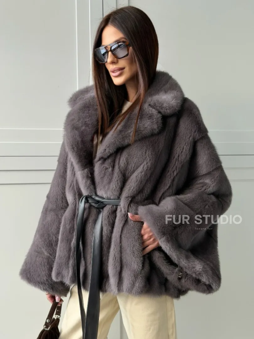 Автоледи норковая, модель -  «Летучая мышь»