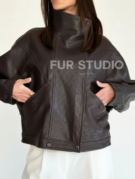 Женская кожаная куртка - фото 3