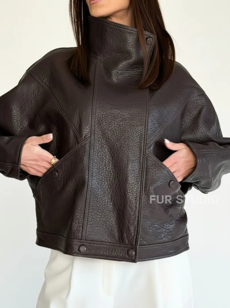 Женская кожаная куртка - фото 3