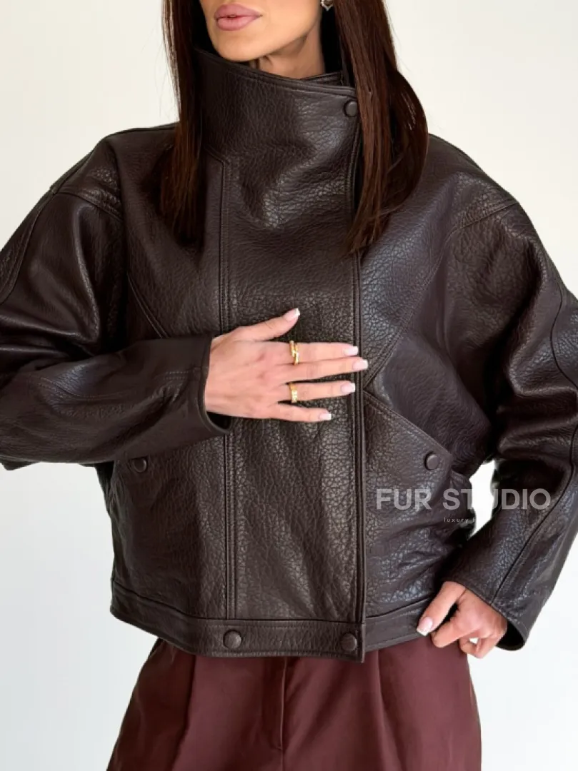 Женская кожаная куртка