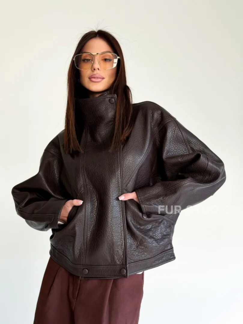 Женская кожаная куртка