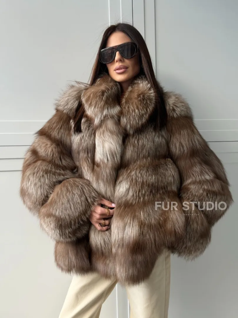 Полушубок из финской лисы