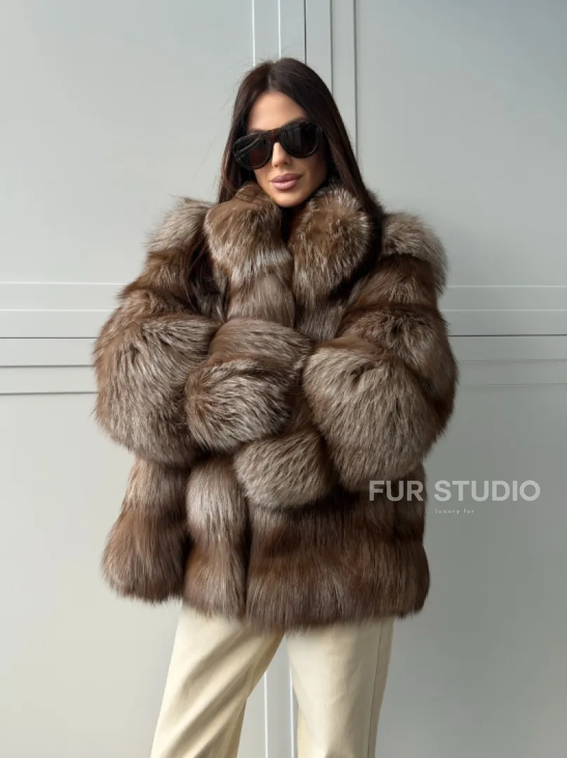 Полушубок из финской лисы