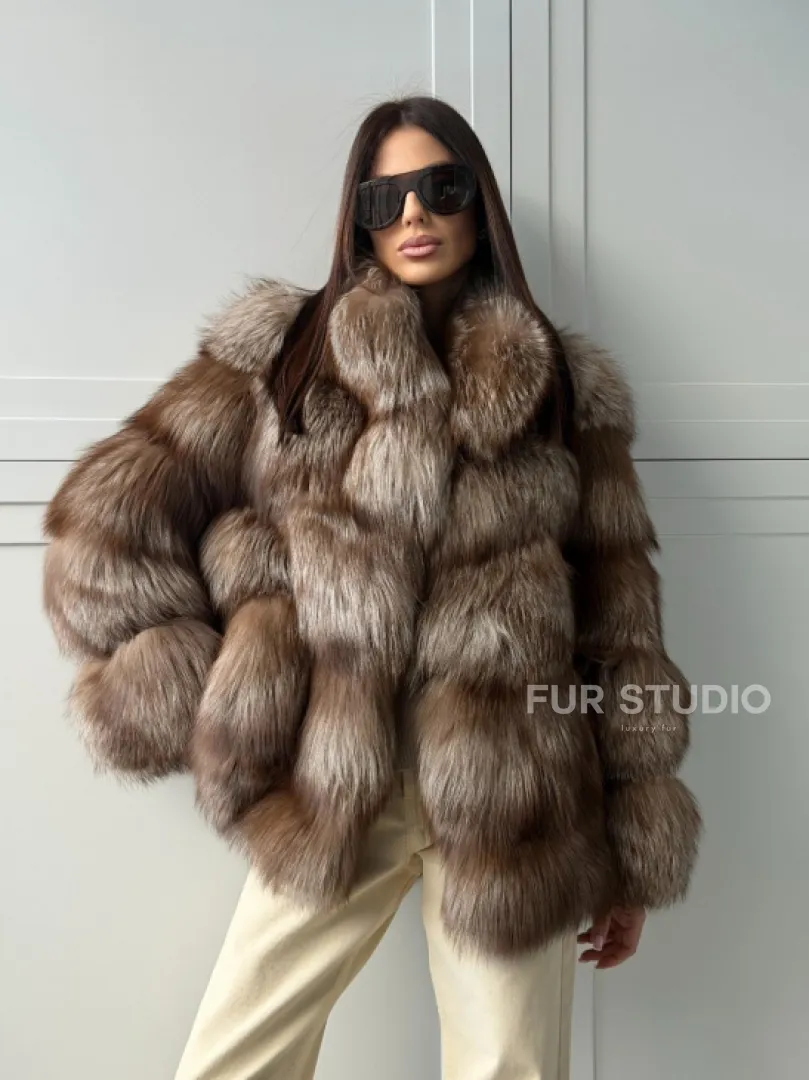 Полушубок из финской лисы