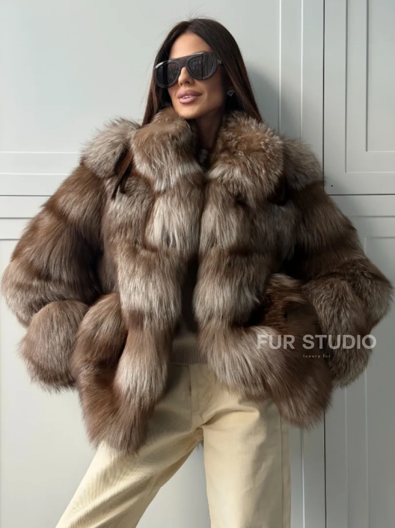 Полушубок из финской лисы