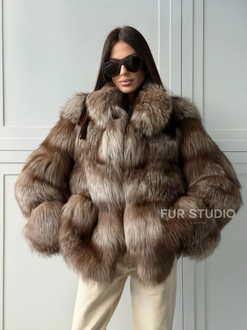 Полушубок из финской лисы